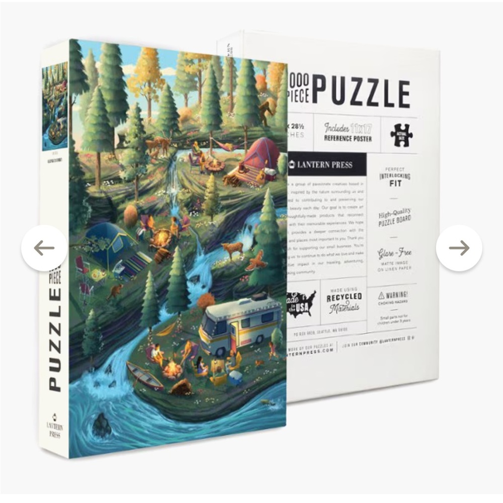 Lantern Press Camping Company Puzzle - 1,000 Pieces